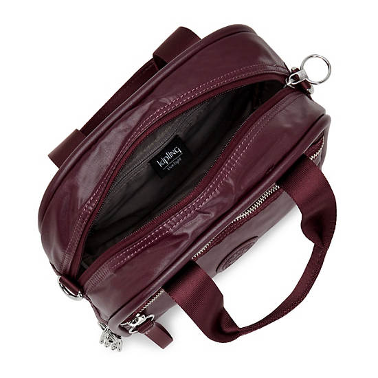 Kipling Hadya Metallic Skuldertasker Bordeaux | DK 1415DF